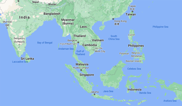 Asien Map